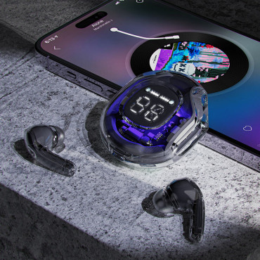 Brezžične slušalke s T8 Bluetooth TWS svetlo modro