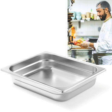 Recipiente GN 1/2 Profi Linha de Aço Inoxidável Alta. 100 mm - Hendi 801420
