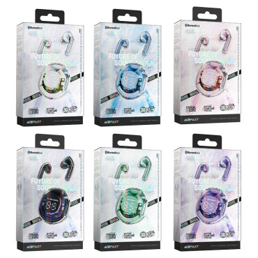 Brezžične slušalke iz T8 Bluetooth TWS Purple