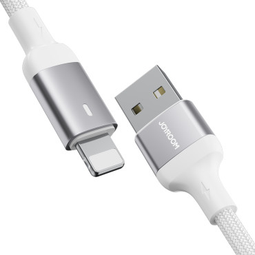 Cable de cable para iPhone A10 Series USB - Lightning 2.4A 2m Blanco
