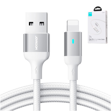 Cavo via cavo per iPhone A10 Series USB - Lightning 2.4a 2m bianco