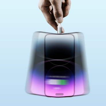 Cavo via cavo per iPhone A10 Series USB - Lightning 2.4a 2m bianco