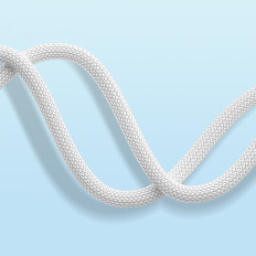 Cavo via cavo per iPhone A10 Series USB - Lightning 2.4a 2m bianco