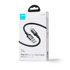 Kabeļu kabelis iPhone A10 Series USB - Zibens 2.4a 1.2m Black