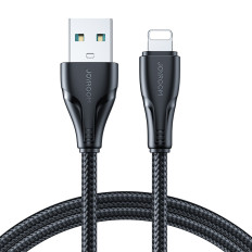 Kábelkábel iPhone-hoz Surpass sorozat USB - villám 2.4a 2m fekete