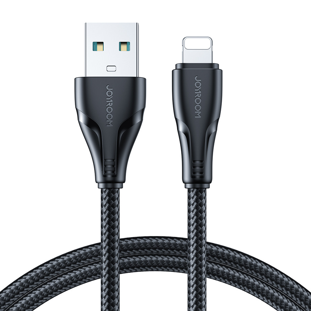 Kábelkábel iPhone-hoz Surpass sorozat USB - villám 2.4a 2m fekete