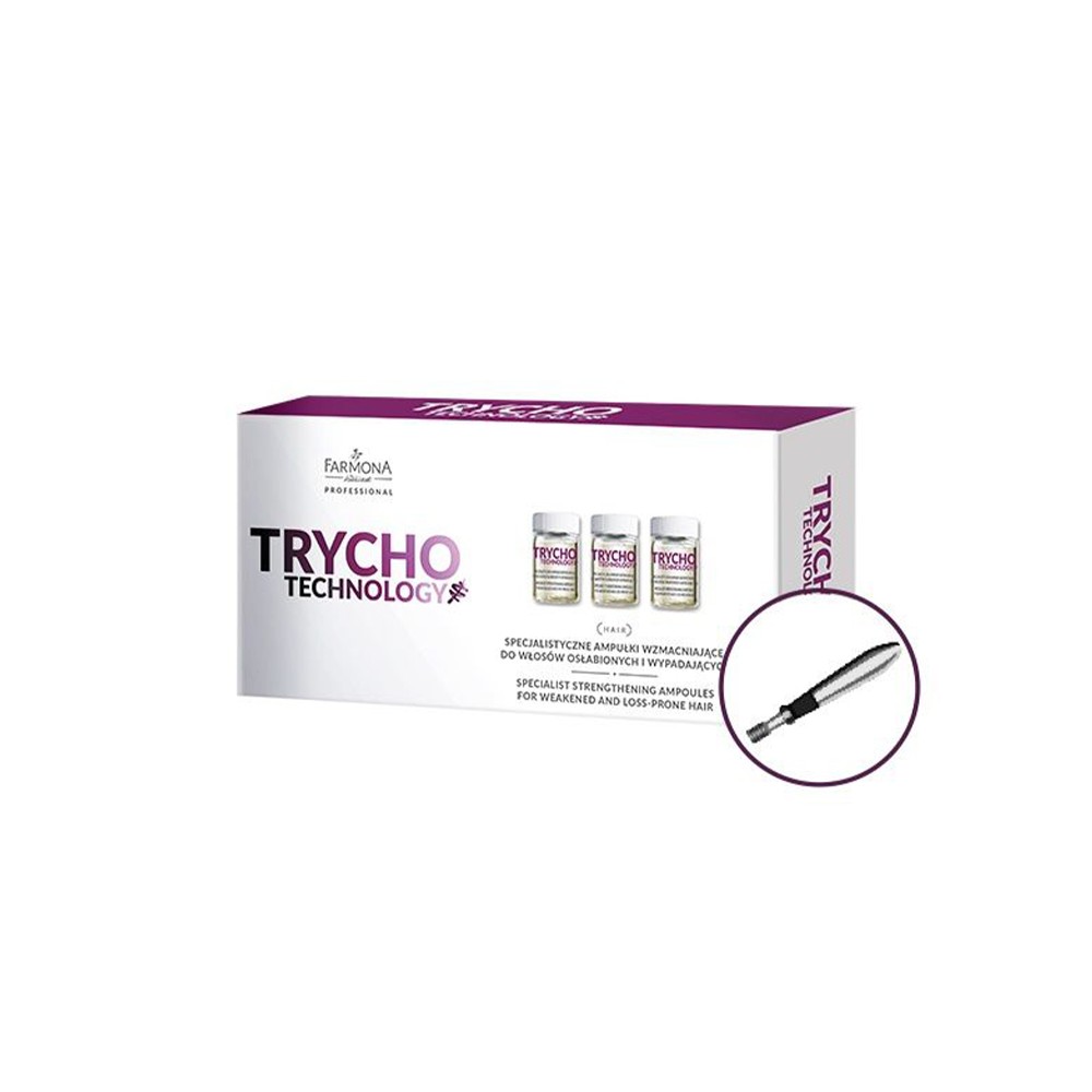 Farmona Trycho Technology Specialist ampulky na posilnenie oslabených a vypadávajúcich vlasov 10x5ml — balenie