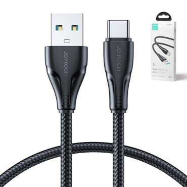 Kabel presega serijo Series USB - USB-C za hitro nalaganje 3a 1.2m Črna