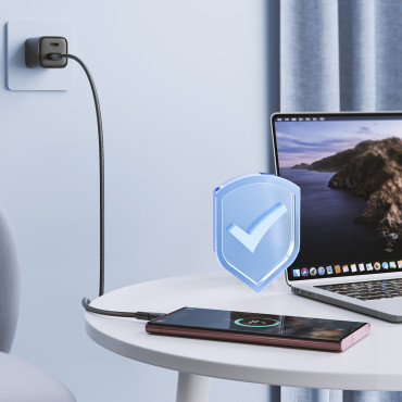 Cable SoWPass Sear Series USB - USB-C for rask lasting 3A 1.2m svart