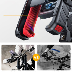Handle on the steering wheel for shooting movies bike motor scooter stroller