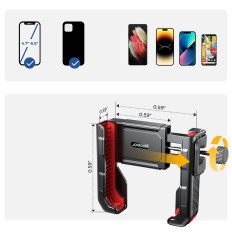 Handle on the steering wheel for shooting movies bike motor scooter stroller