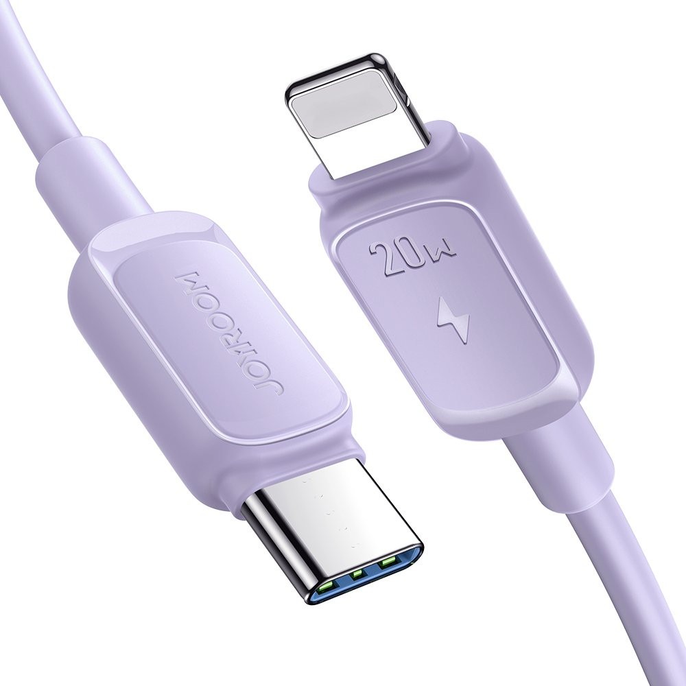 Fio de cabo para iPhone USB-C - Lightning 20w 1.2m Violeta