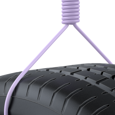 Kabelkabel für iPhone USB-C - Blitz 20W 1.2m Violett