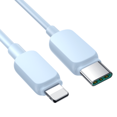 Kabeļu vads iPhone USB-C - Zibens 20W 1.2m Blue