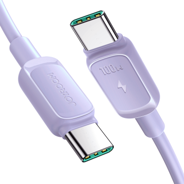 Καλώδιο καλωδίου USB-C - USB-C 100W 1.2m βιολετί