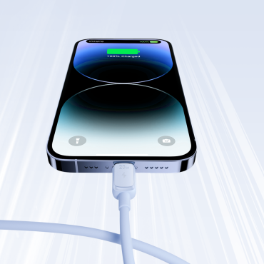 Fio de cabo para iPhone USB-C - Lightning 20w 1.2m Azul