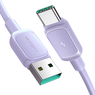 Καλώδιο USB-ένα καλώδιο - USB-C 3A 1.2m βιολετί