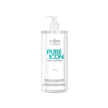Farmona pure icon multifunctional micellar gel for face and eye make-up removal 500ml — front view