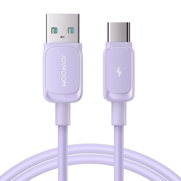 Kábel USB-kábel - USB-C 3A 1.2m lila
