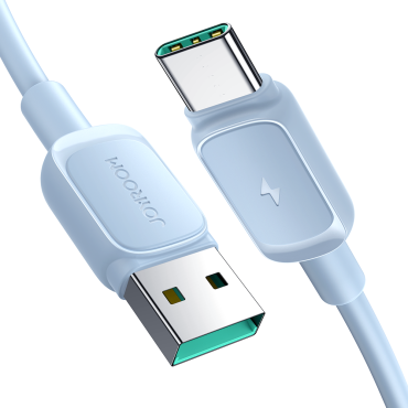 Kábel USB-A Kábel - USB-C 3A 1.2m Modrá