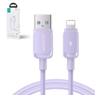 Kabeldraad voor iPhone USB-A - Lightning 2.4A 1.2m Violet