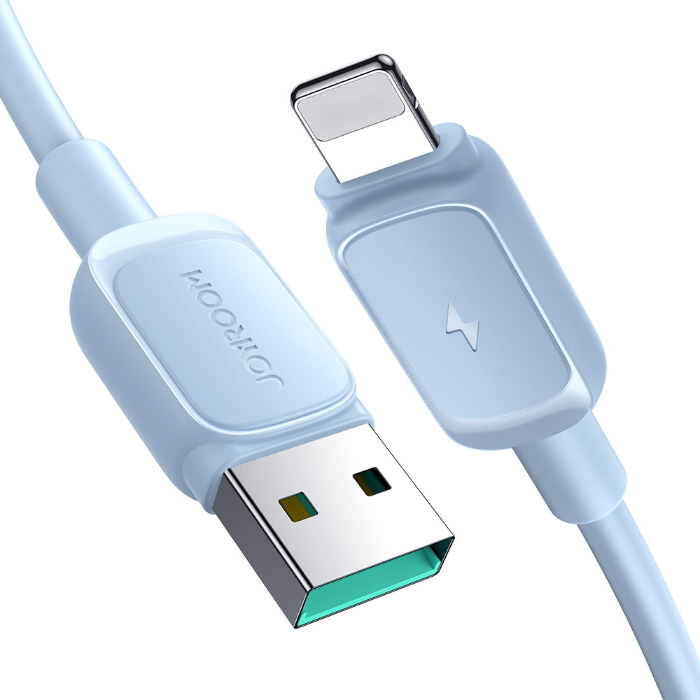 Kabelový vodič pro iPhone USB-A - blesk 2.4a 1.2m Modrá