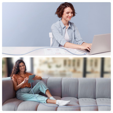 Cavo per iPhone USB-A - Lightning 2.4a 1.2m Blu