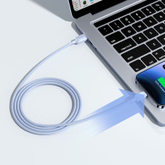 Kabelska žica za iPhone USB-A - Lightning 2.4a 1.2m Modra