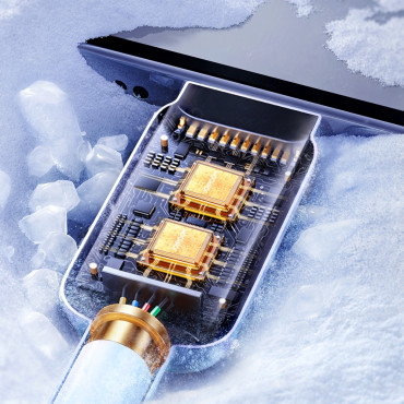 Kabelska žica za iPhone USB-A - Lightning 2.4a 1.2m Modra
