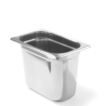 Δοχείο GN 1/4 ανοξείδωτο χάλυβα Profi γραμμή υψηλό. 150 mm - Hendi 801611