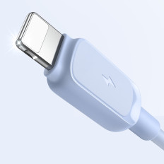 Kabelska žica za iPhone USB-A - Lightning 2.4a 1.2m Modra