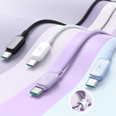 Kabel USB-kabel - USB-C 3A 1.2m Violet