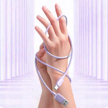 Kaapeli USB-kaapeli - USB-C 3A 1.2m violetti