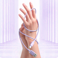 Kábel USB-kábel - USB-C 3A 1.2m lila