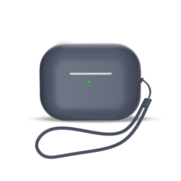 Silikonski AirPoDs 3 Slušalke Prikaz + Strap prsi Blue zapestje