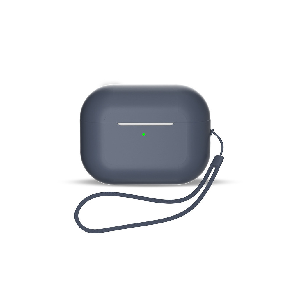 Silicone Airpods 3 fejhallgató tok + mellszíj kék csukló