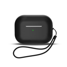 Silikónové Airpods 3 Puzdro slúchadiel + Čierny remienok na zápästie