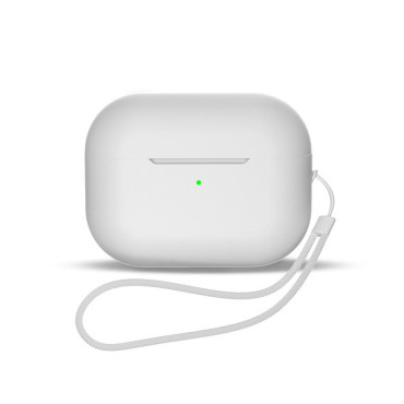 Σιλικόνη Airpods 1/2 Κόμισμα ακουστικών + ευρεία λουράκι σε λευκό καρπό