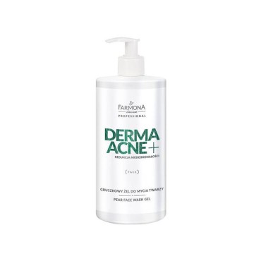 Farmona dermaacne + pear face wash gel 500ml — front view