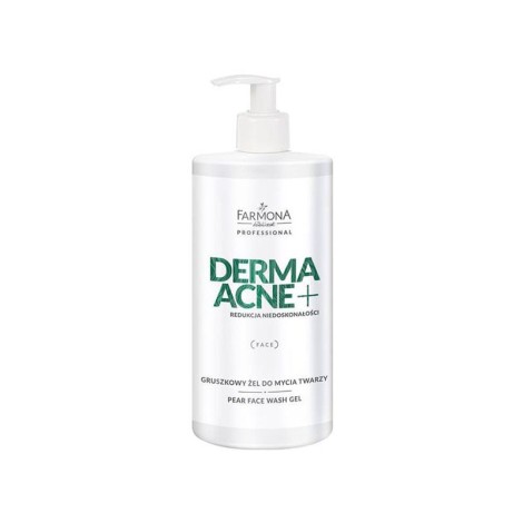 Farmona Dermaacne + Pære Ansigtsvask Gel 500ml — forfra