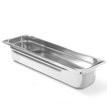 Recipiente GN 2/4 de aço inoxidável Profi linha alta. 100 mm - Hendi 801666