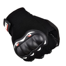 Touch gloves for motorcycle phone with black cubes protectors