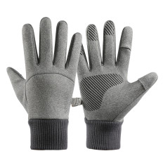 Sports gloves warmed to Men's gray phone