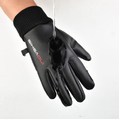 Non-slip gloves for men's black phone