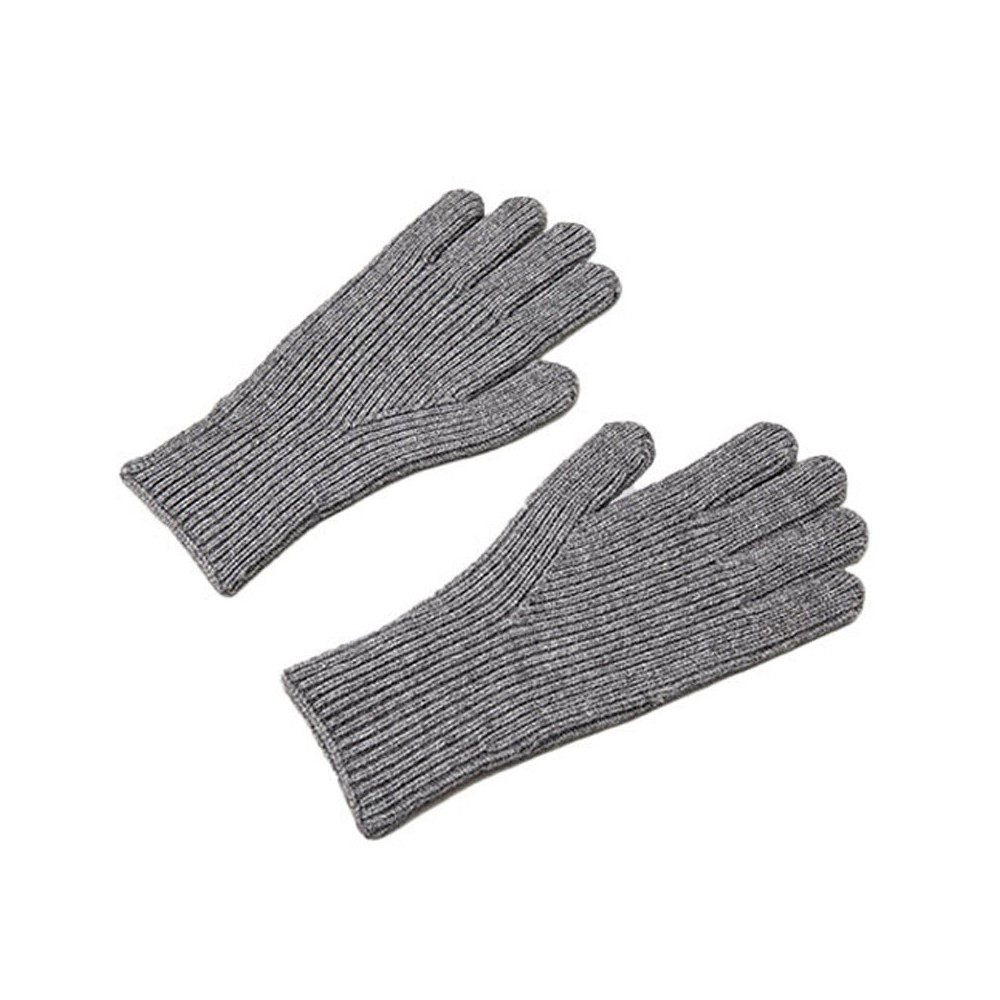 Trikotāžas cimdi tālrunim ar izgriezumu uz Unisex Grey pirkstiem