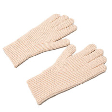 Knitted gloves for phone with cutout on Unisex pink fingers