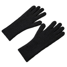 Trikotāžas cimdi tālrunim ar Unisex Black Fingers