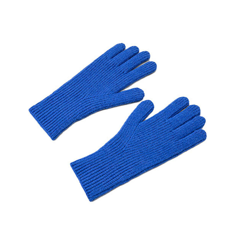 Stickade handskar för telefon med Unisex Blue Fingers