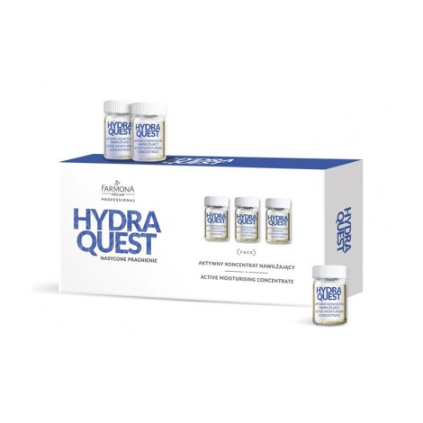 Farmona Hydra Quest aktív hidratáló koncentrátum 10x5ml — csomagolás