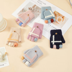 Guanti invernali guanti per bambini - Telefono grigio delle donne